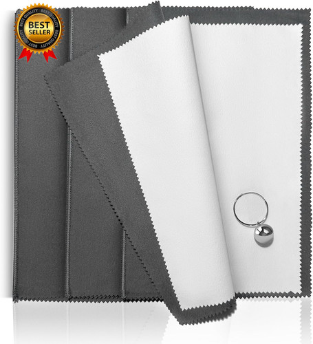 3pcs silver polishing cloth - silver,