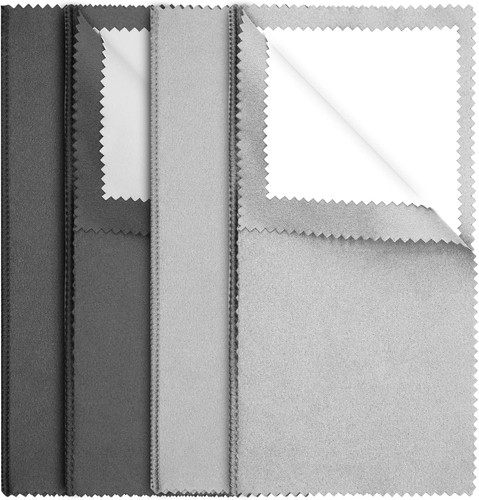 4pcs silver polishing cloth - silver,