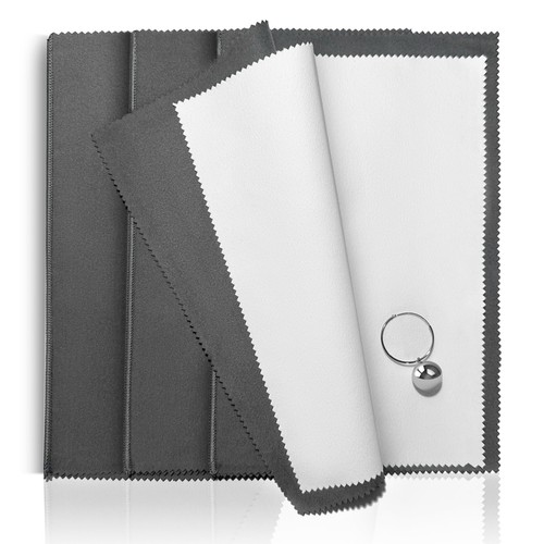 3pcs silver polishing cloth - silver,