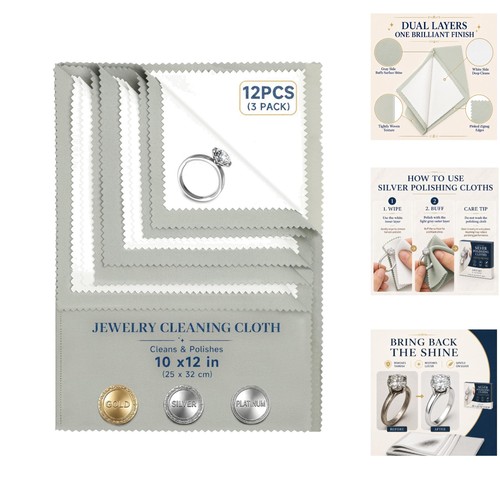 Pack large silver polishing - 3,