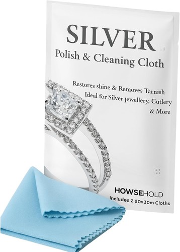 Silver polishing cloth pack - silver, (pack