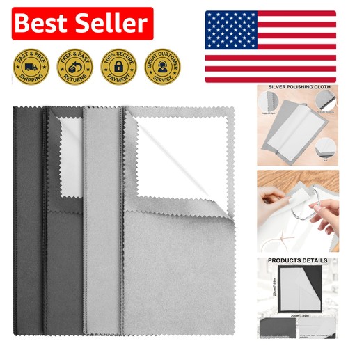 Piece silver polishing cloth - 4-piece,