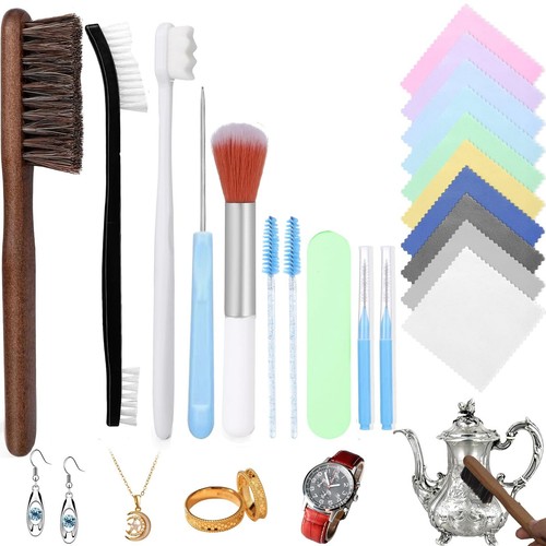 Jewelry cleaning brush kit - jewelry,