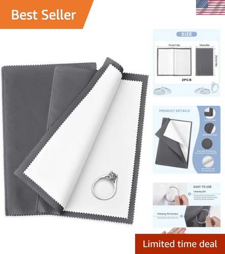 Silver polishing cloth - silver, 2pcs
