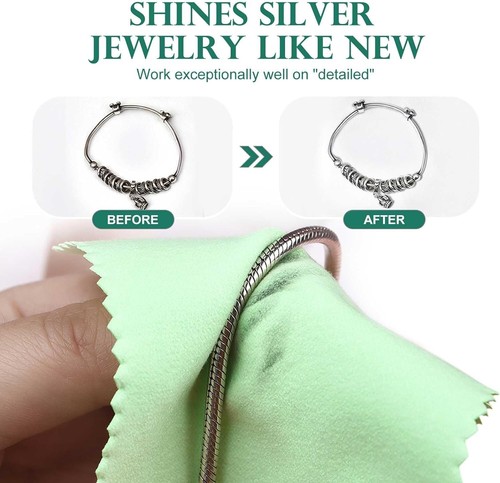 Jewelry cleaning cloth - cleaning, green